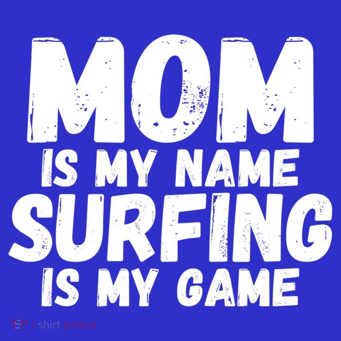 Mom Is My Name Surfing Is My Game Surfer Mother Meaningful Gift Short Acrylic Beanie