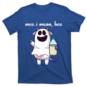 Moo I Mean Boo Funny Halloween Gift T-Shirt