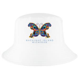 Mackinac Island Michigan Souvenir Butterfly Graphic Cool Comfort Performance Bucket Hat