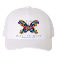 Mackinac Island Michigan Souvenir Butterfly Graphic Yupoong Adult 5-Panel Trucker Hat