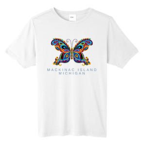 Mackinac Island Michigan Souvenir Butterfly Graphic Tall Fusion ChromaSoft Performance T-Shirt