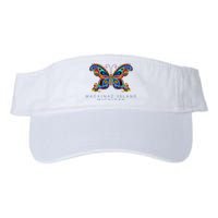 Mackinac Island Michigan Souvenir Butterfly Graphic Valucap Bio-Washed Visor