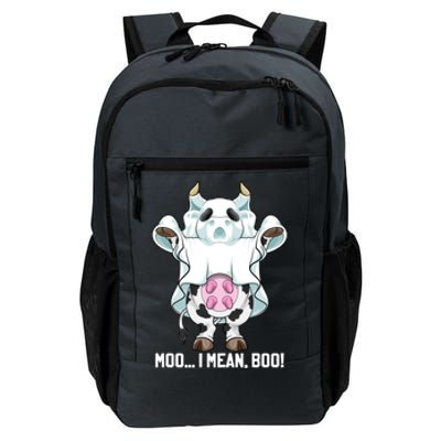 Moo I Mean Boo Ghost Cow Funny Halloween Costume Boys Cool Gift Daily Commute Backpack