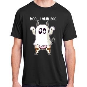 Moo I Mean Boo Ghost Cow Halloween Cow Lover Halloween Farm Gift Adult ChromaSoft Performance T-Shirt