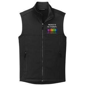 Music Is My Therapy Equalizer DJ Musical Quotes Gift Collective Smooth Fleece Vest