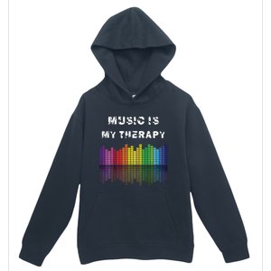 Music Is My Therapy Equalizer DJ Musical Quotes Gift Urban Pullover Hoodie