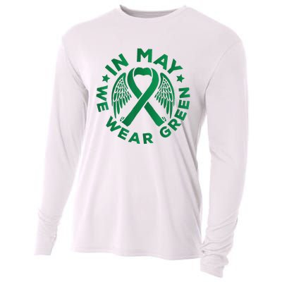 May is Mental Health Awareness Month In May We Wear Green Cooling Performance Long Sleeve Crew