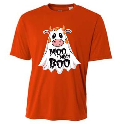 Moo I Mean Boo Cow Halloween Animal Fun Costume Party Great Gift Cooling Performance Crew T-Shirt