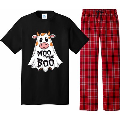 Moo I Mean Boo Cow Halloween Animal Fun Costume Party Great Gift Pajama Set