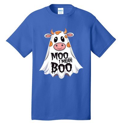 Moo I Mean Boo Cow Halloween Animal Fun Costume Party Great Gift Tall T-Shirt