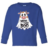 Moo I Mean Boo Cow Halloween Animal Fun Costume Party Great Gift Toddler Long Sleeve Shirt