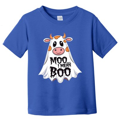 Moo I Mean Boo Cow Halloween Animal Fun Costume Party Great Gift Toddler T-Shirt