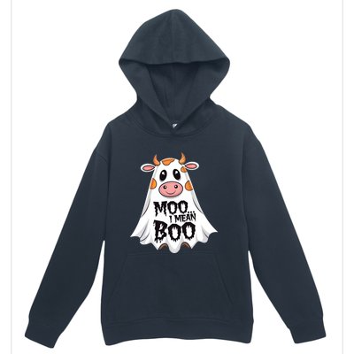 Moo I Mean Boo Cow Halloween Animal Fun Costume Party Great Gift Urban Pullover Hoodie