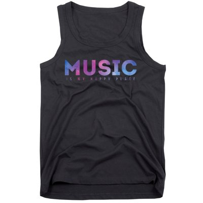 Music Is My Happy Place Tank Top