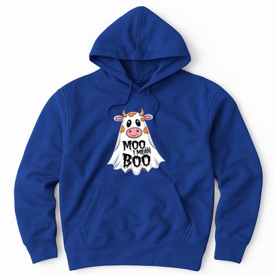 Moo I Mean Boo Cow Halloween Animal Fun Costume Party Gift Hoodie