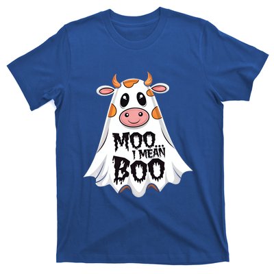 Moo I Mean Boo Cow Halloween Animal Fun Costume Party Gift T-Shirt