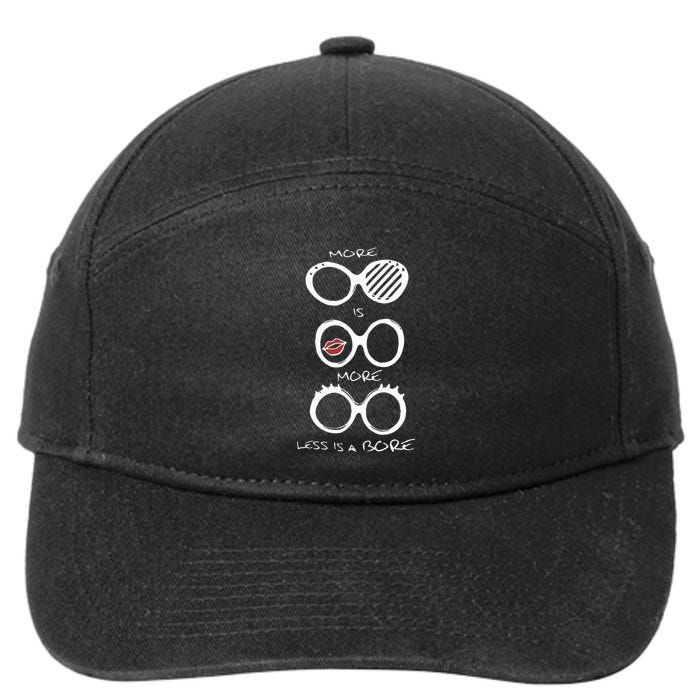 More Is More And Less Is A Bore Apfel 7-Panel Snapback Hat