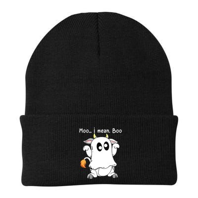 Moo I Mean Boo Ghost Cow Ghost Cow Halloween Farmer Beanie