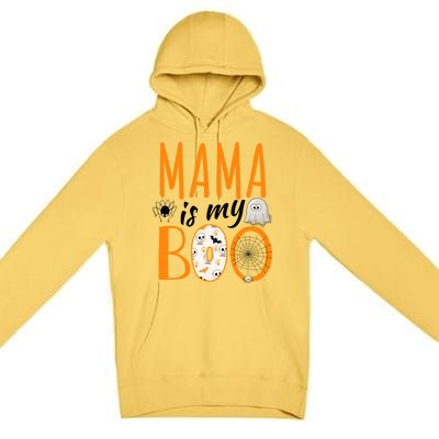 Mama Is My Boo Funny Halloween Costume Cool Gift Premium Pullover Hoodie