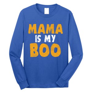 Mama Is My Boo Funny Halloween Party Costume Gift Long Sleeve Shirt