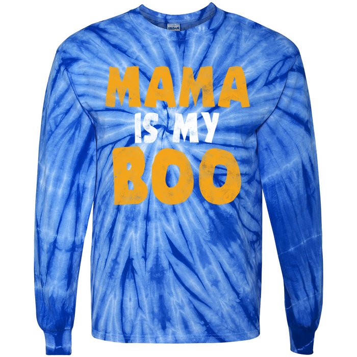 Mama Is My Boo Funny Halloween Party Costume Gift Tie-Dye Long Sleeve Shirt