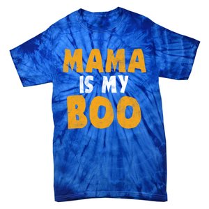 Mama Is My Boo Funny Halloween Party Costume Gift Tie-Dye T-Shirt