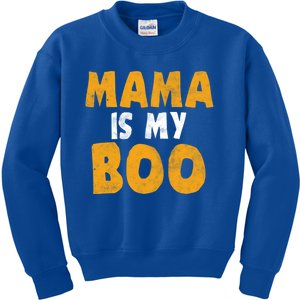 Mama Is My Boo Funny Halloween Party Costume Gift Kids Sweatshirt