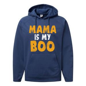 Mama Is My Boo Funny Halloween Party Costume Gift Performance Fleece Hoodie