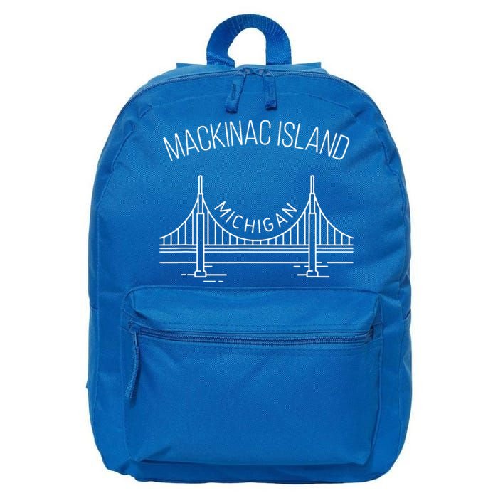 Mackinac Island Michigan 16 in Basic Backpack