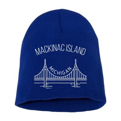 Mackinac Island Michigan Short Acrylic Beanie