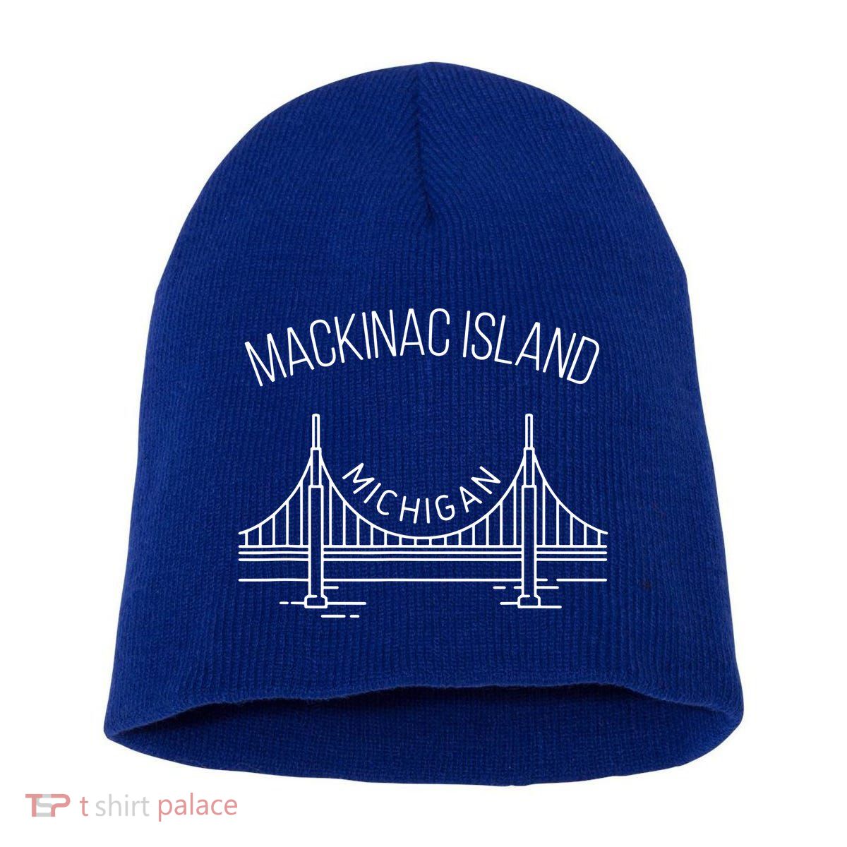 Mackinac Island Michigan Short Acrylic Beanie