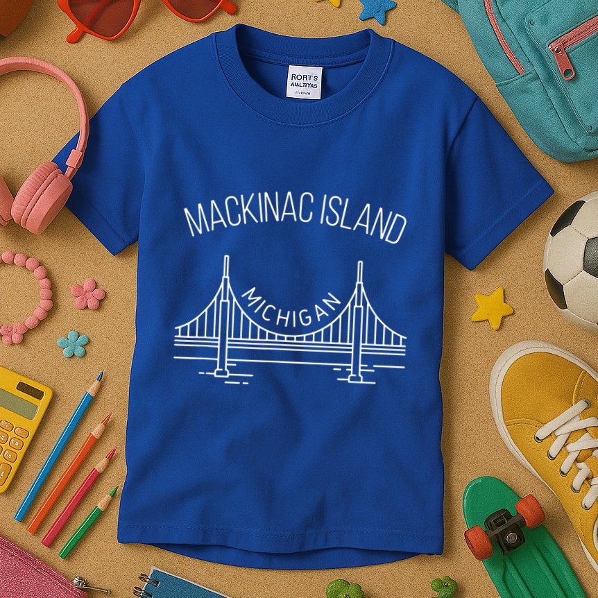 Mackinac Island Michigan Kids T-Shirt