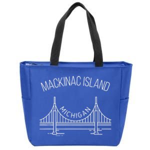 Mackinac Island Michigan Zip Tote Bag