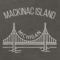 Mackinac Island Michigan Cotton Canvas Backpack