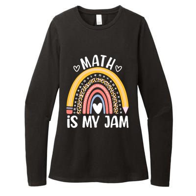 Math Is My Jam First Day Back To School Math Teacher Student Womens CVC Long Sleeve Shirt