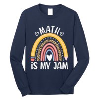 Math Is My Jam First Day Back To School Math Teacher Student Long Sleeve Shirt