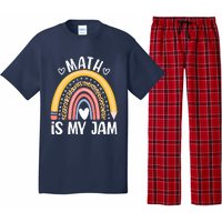 Math Is My Jam First Day Back To School Math Teacher Student Pajama Set