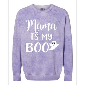 Mama Is My Boo Halloween Funny Gift Colorblast Crewneck Sweatshirt