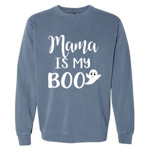 Mama Is My Boo Halloween Funny Gift Garment-Dyed Sweatshirt