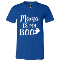 Mama Is My Boo Halloween Funny Gift V-Neck T-Shirt