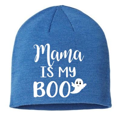 Mama Is My Boo Halloween Funny Gift Sustainable Beanie