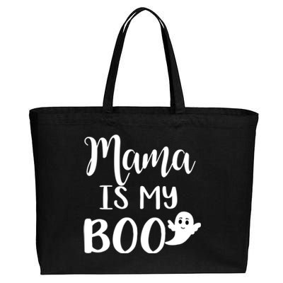 Mama Is My Boo Halloween Funny Gift Cotton Canvas Jumbo Tote