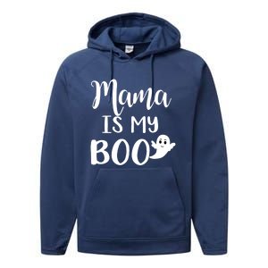 Mama Is My Boo Halloween Funny Gift Performance Fleece Hoodie