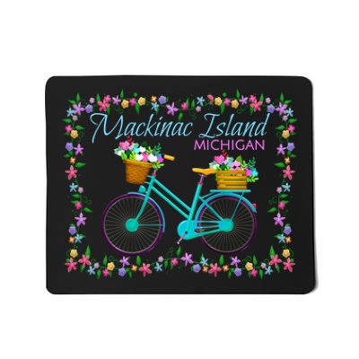 Mackinac Island Michigan Gift Vintage Bike Mousepad