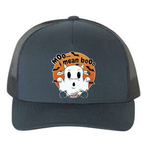 Moo I Mean Booo Cute Cow Ghost Halloween Gift Yupoong Adult 5-Panel Trucker Hat