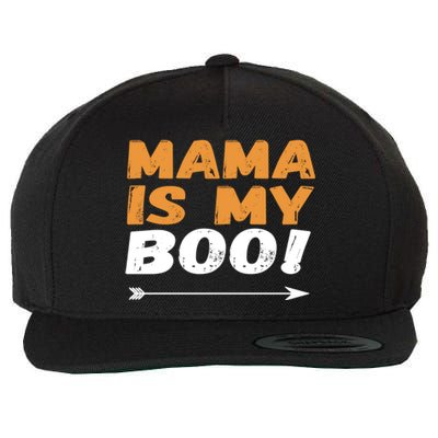 Mama Is My Boo Gift Funny Hallowen Teens Tee Gift Wool Snapback Cap