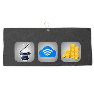 Magic Internet Money Large Microfiber Waffle Golf Towel