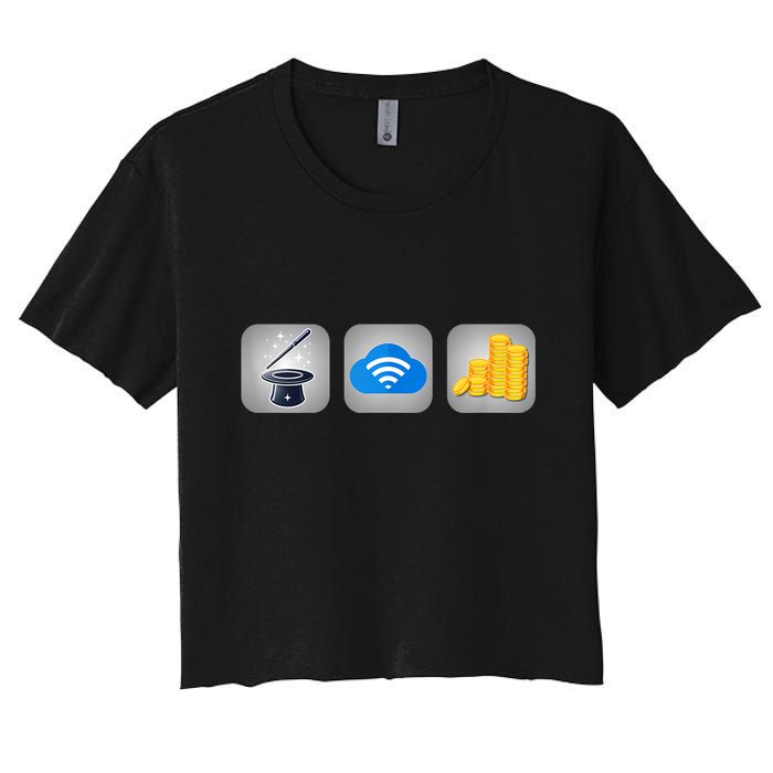Magic Internet Money Women's Crop Top Tee