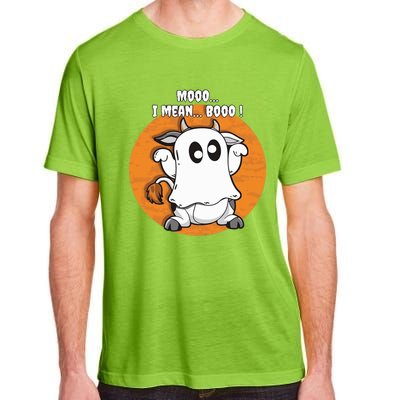 Moo I Mean Boo Funny Cow Ghost Halloween Gift Adult ChromaSoft Performance T-Shirt