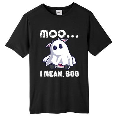 Moo I Mean Boo Cow Farming Halloween Gift Tall Fusion ChromaSoft Performance T-Shirt